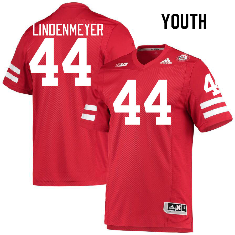 Youth #44 Luke Lindenmeyer Nebraska Cornhuskers College Football Jerseys Stitched Sale-Red